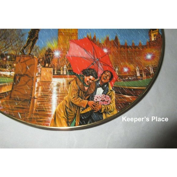 Higgins Bond RAINY DAY IN LONDON Collectible Plate - Picture 2 of 5